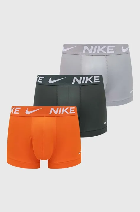Boxerky Nike 3-pak pánske, oranžová farba