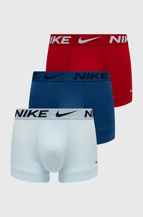 Boxerky Nike 3-pack pánské, bílá barva