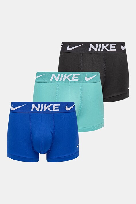 Boxerky Nike 3-pack pánské, modrá barva, 0000KE1156