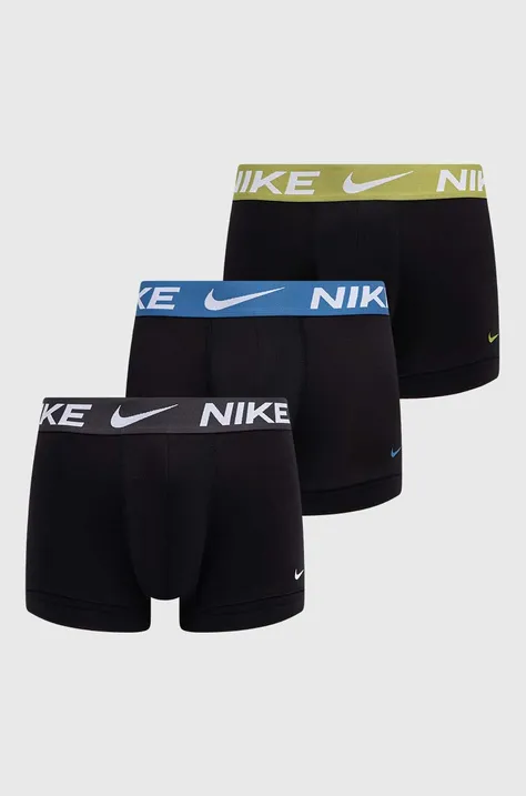 Nike bokserki 3-pack męskie kolor czarny