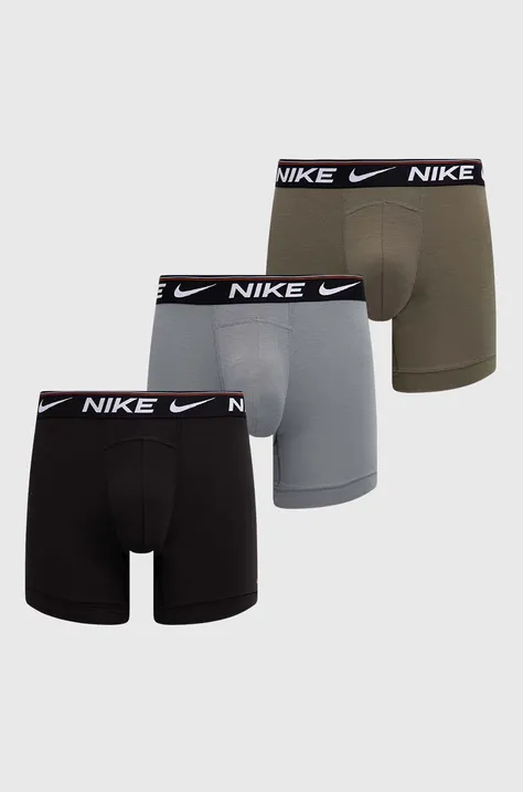 Bokserice Nike 3-pack za muškarce, boja: siva