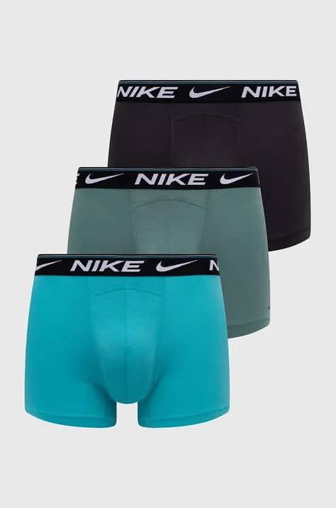 Boxerky Nike 3-pack pánské, zelená barva