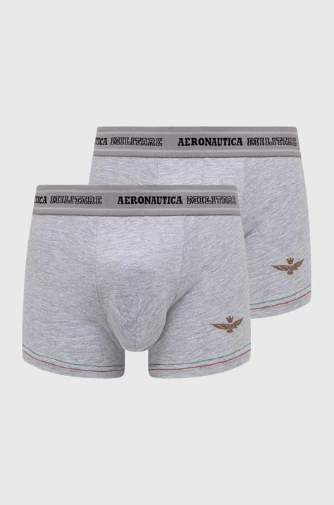 Боксеры Aeronautica Militare 2 шт мужские цвет серый AM1UBX003