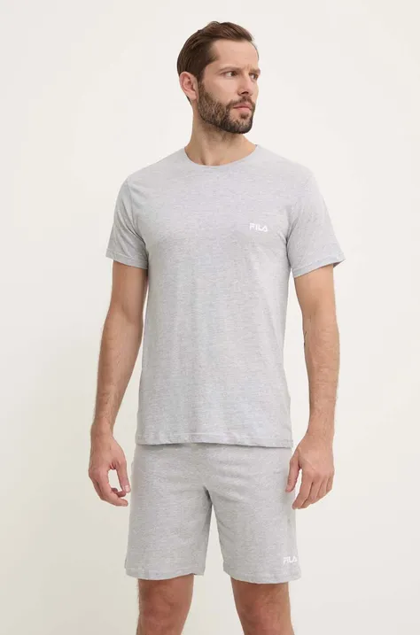Pyžamo Fila pánske, šedá farba, melanžové, FPS1190