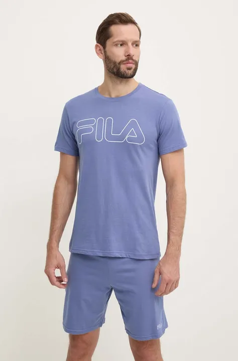 Pamučna pidžama Fila s tiskom, FPS1191