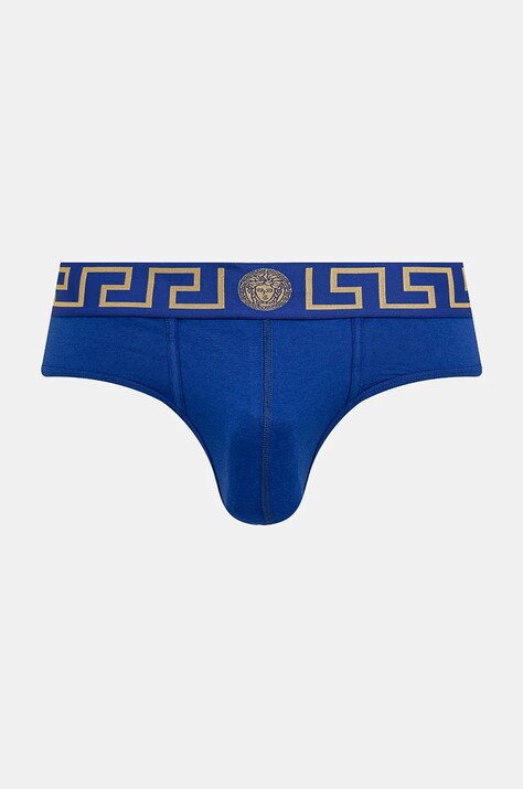 Versace slipy męskie kolor niebieski AU10027 1A10011
