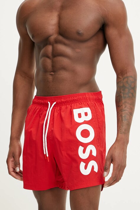 BOSS pantaloni scurti de baie culoarea rosu, 50514502