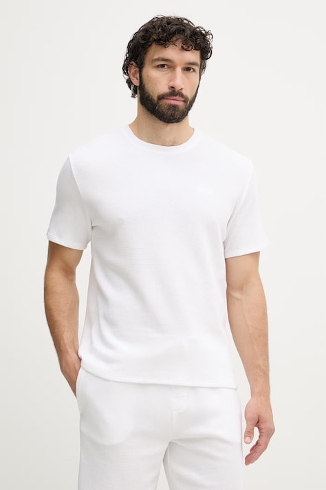 BOSS loungewear kratka majica moška Waffle T-Shirt bela 50535891