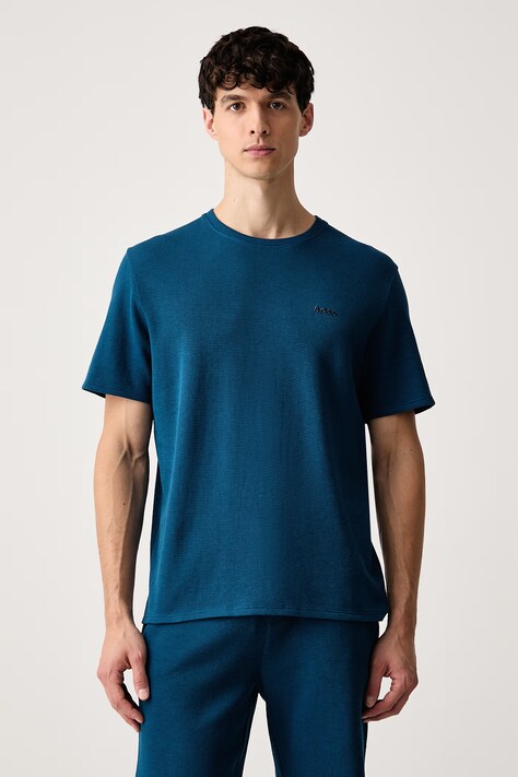 BOSS T-shirt lounge męski Waffle T-Shirt fioletowy 50535891