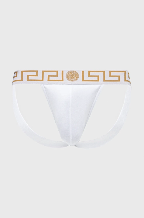 Трусы джоки (jockstrap) Versace цвет белый AUU01017 1A10011