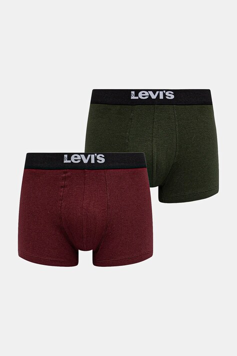 Boxerky Levi's 2-pack zelená barva, 37149-1224