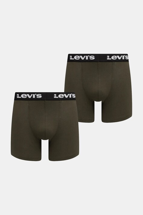 Боксерки Levi's (2 чифта) мъжки в зелено 37149-1195