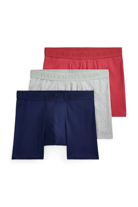 Polo Ralph Lauren bokserki męskie bawełniane z elastanem 3-pack granatowe 714966105