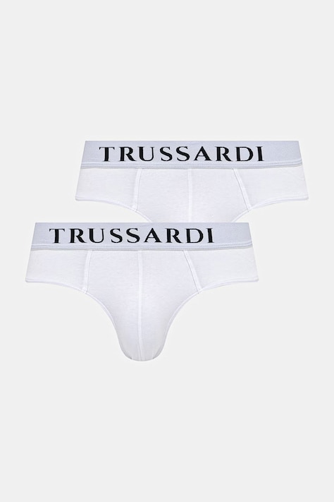 Trussardi slipy 2-pack kolor biały TRU2USP01