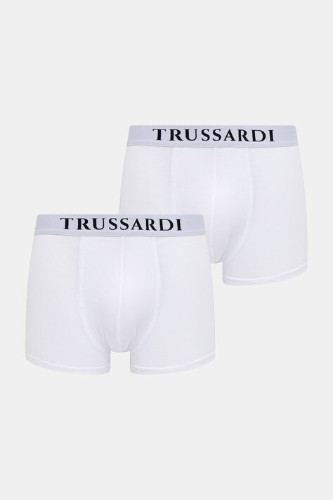 Trussardi bokserki 2-pack kolor biały TRU2UTR01