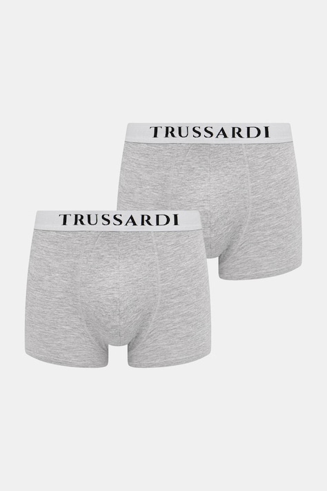 Trussardi bokserki 2-pack kolor szary TRU2UTR01