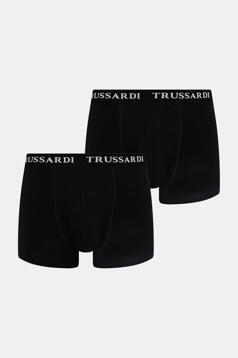 Trussardi bokserki 2-pack kolor czarny TRU2UTR02