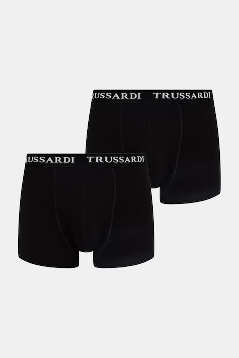 Boxerky Trussardi 2-pak čierna farba, TRU2UTR02