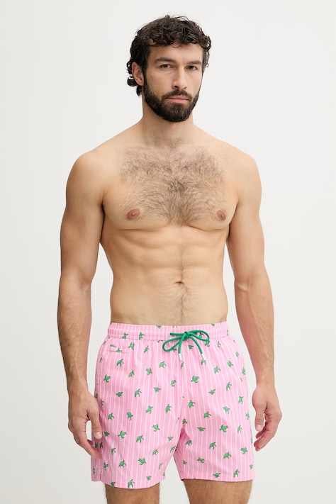 MC2 Saint Barth Kratke hlače za plivanje za muškarce roze LIG0016