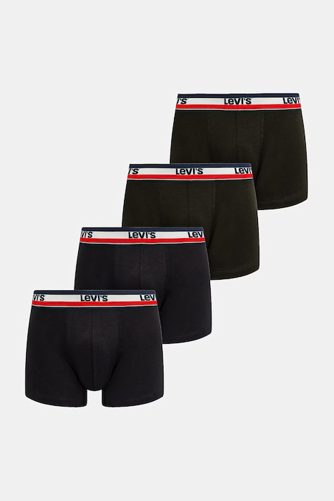 Levi's bokserki męskie 4-pack czarne 37149-1304