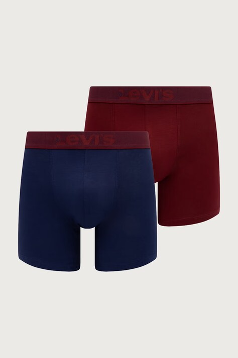 Levi's uske bokserice za muškarce od pamuka s elastanom 2-pack crvene 37149-1418