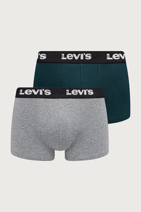 Levi's Oprijete boksarice moške paket 2 kosov zelene 37149-1410