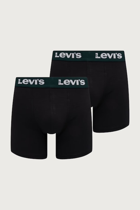 Levi's uske bokserice za muškarce od pamuka s elastanom 2-pack crne 37149-1404
