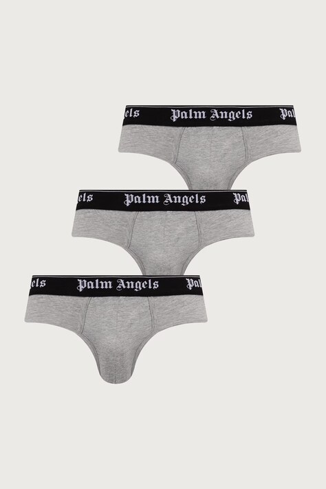 Palm Angels slipy męskie z bawełną szare PLA1UMWSP04TR
