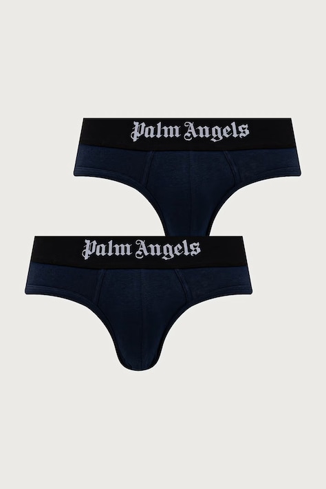 Palm Angels slipy męskie z bawełną 3-pack granatowe PLA1UMBSP01TR