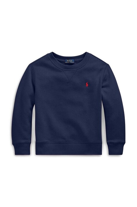 Polo Ralph Lauren Bluză copii culoarea albastru marin, material neted