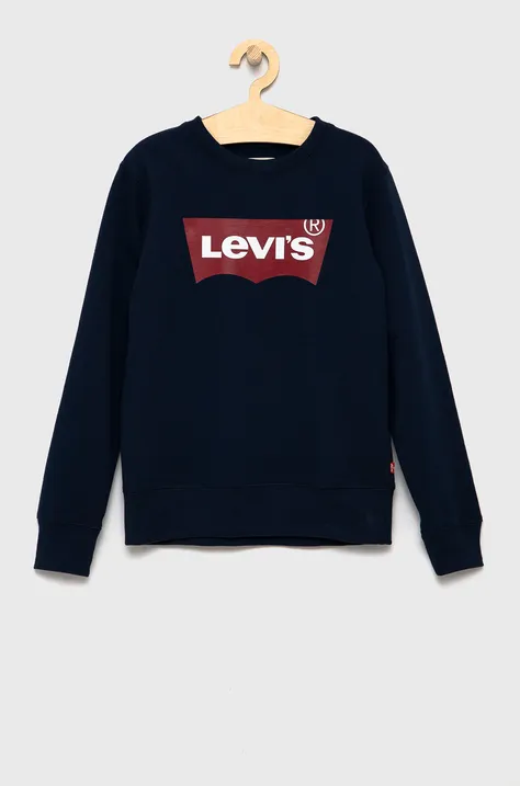 Levi's Bluza dziecięca kolor granatowy z nadrukiem