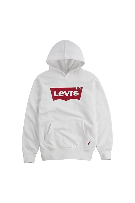 Dětská mikina Levi's bílá barva, s potiskem