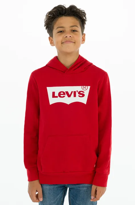 Детская кофта Levi's цвет красный с принтом