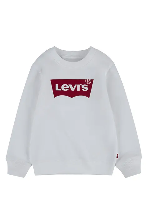 Дитяча кофта Levi's колір білий з принтом