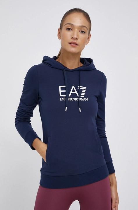 EA7 Emporio Armani felső sötétkék, női, sima