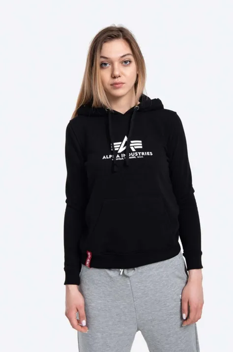 Alpha Industries sweatshirt women's black color