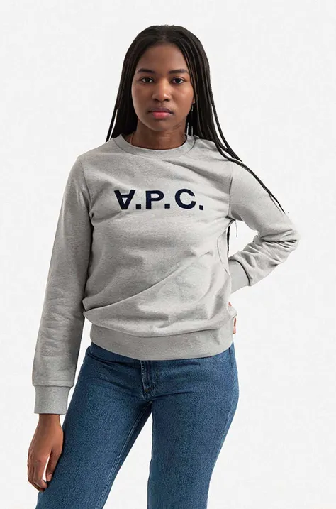 A.P.C. cotton sweatshirt Sweat Viva COECQ-F27644 BLACK women's black color