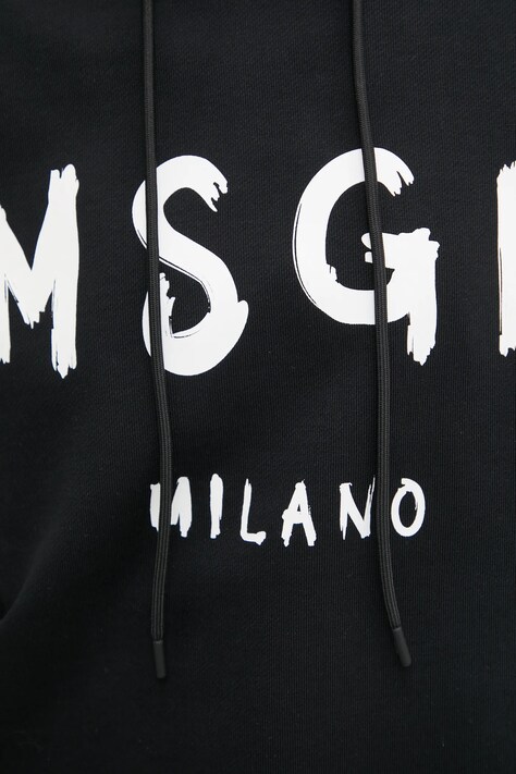 Бавовняна кофта MSGM — AA00-BLD0E6, чорний — фото 5