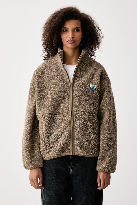 American Vintage Bluza polarowa damska beżowa HOK16C