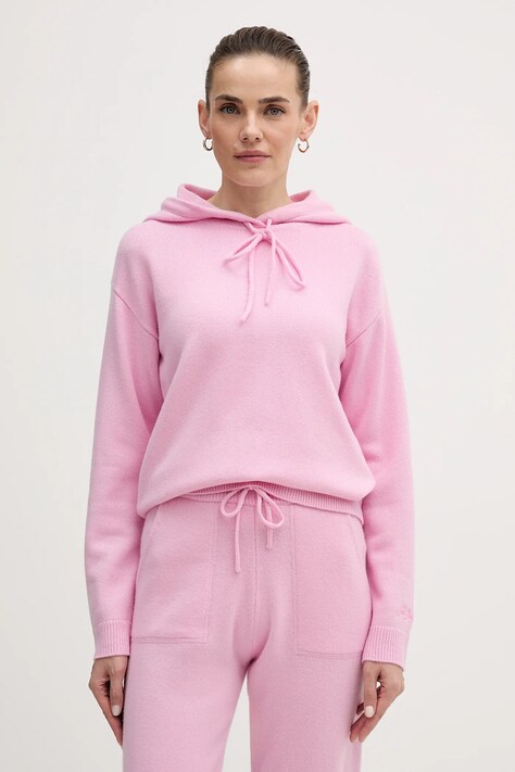 MC2 Saint Barth sweter wełniany damski kolor różowy ELD004