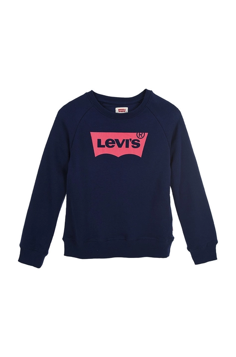 Дитяча кофта Levi's колір синій з принтом