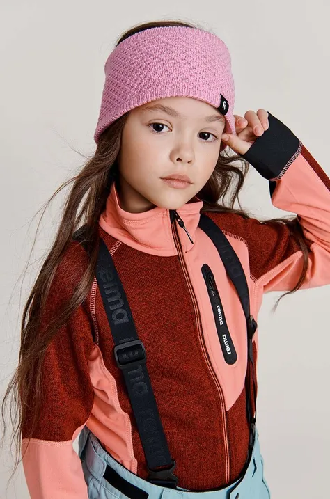 Дитяча кофта Reima Laskien колір бордовий візерунок