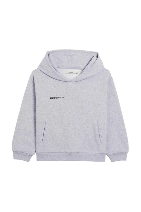Кофта Pangaia KIDS' 365 MIDWEIGHT HOODIE цвет серый с капюшоном 10000428