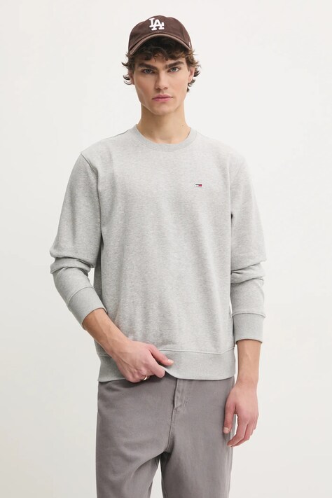 Кофта Tommy Jeans мужская цвет серый меланж