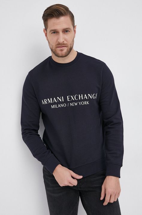 Памучен суичър Armani Exchange