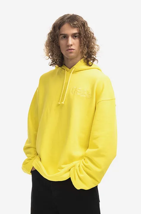 032C cotton sweatshirt Oversized Dram men's yellow color
