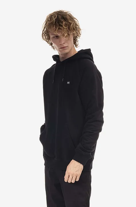 Makia cotton sweatshirt men's black color