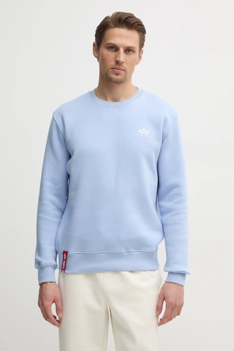 Mikina Alpha Industries 188307 03 pánská, černá barva, hladká, 188307