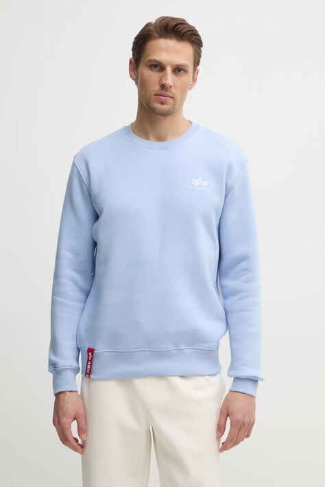 Alpha Industries bluza Bluza Alpha Industries 188307 03 męska kolor niebieski gładka 188307