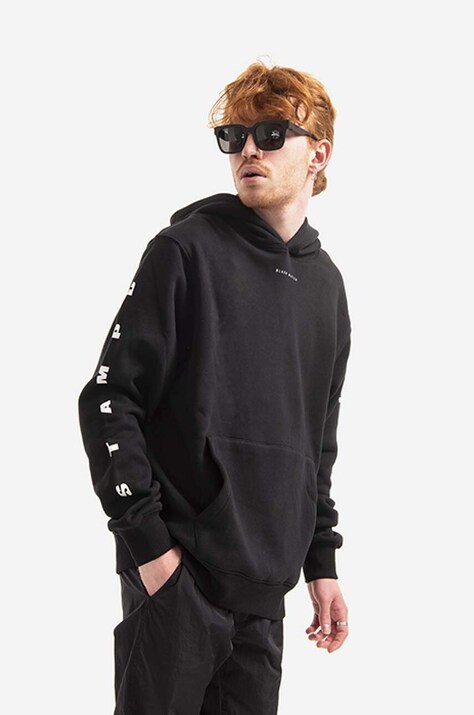 STAMPD cotton sweatshirt men's black color